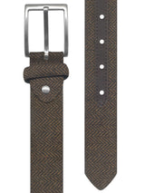 cinturon textl espiga marron oscuro