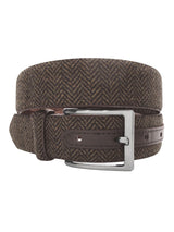 cinturon textl espiga marron oscuro