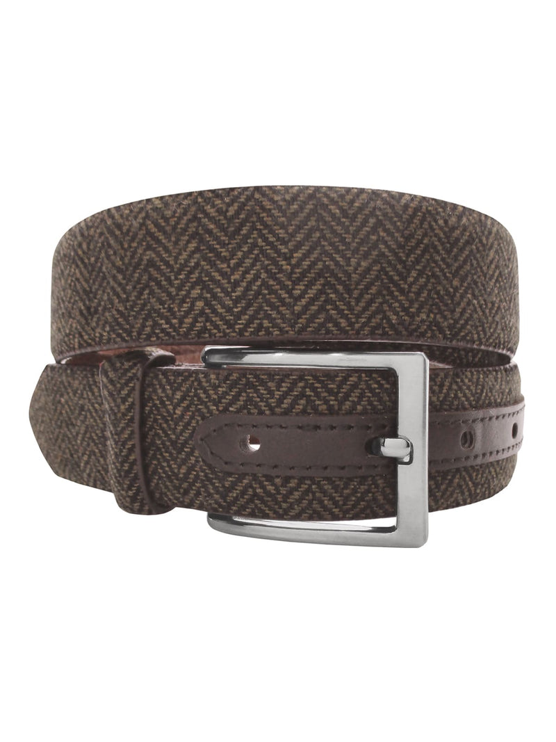 cinturon textl espiga marron oscuro