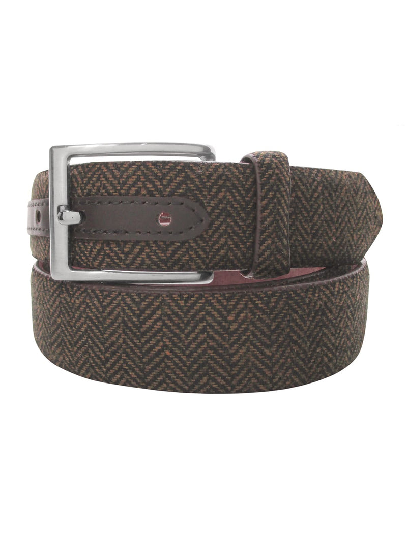 cinturon textl espiga marron oscuro