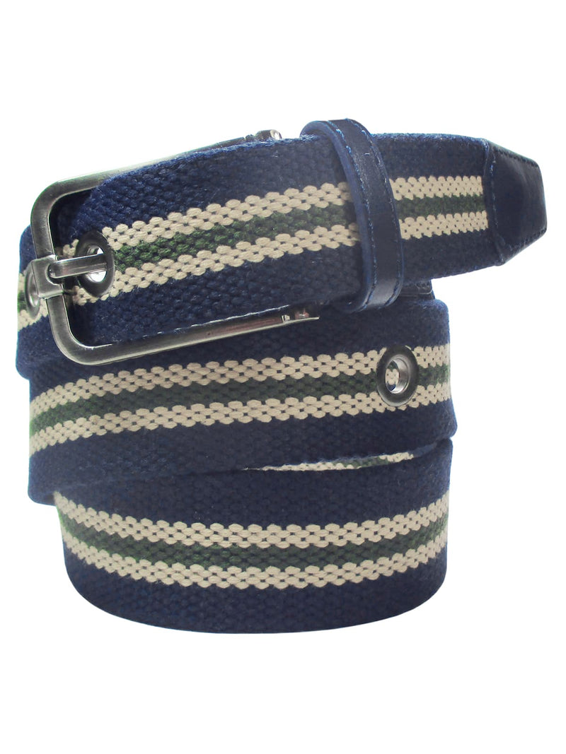 cinturon textil loneta azul marino