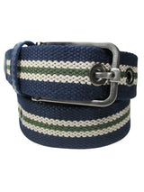 cinturon textil loneta azul marino