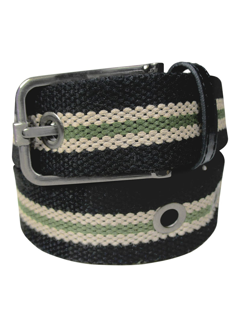 cinturon textil loneta negro