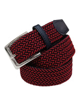 cinturon espiga azul marino detalles rojos