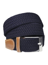 cinturon unisex trenzado espiga azul marino