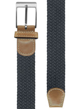 cinturon unisex trenzado espiga negro