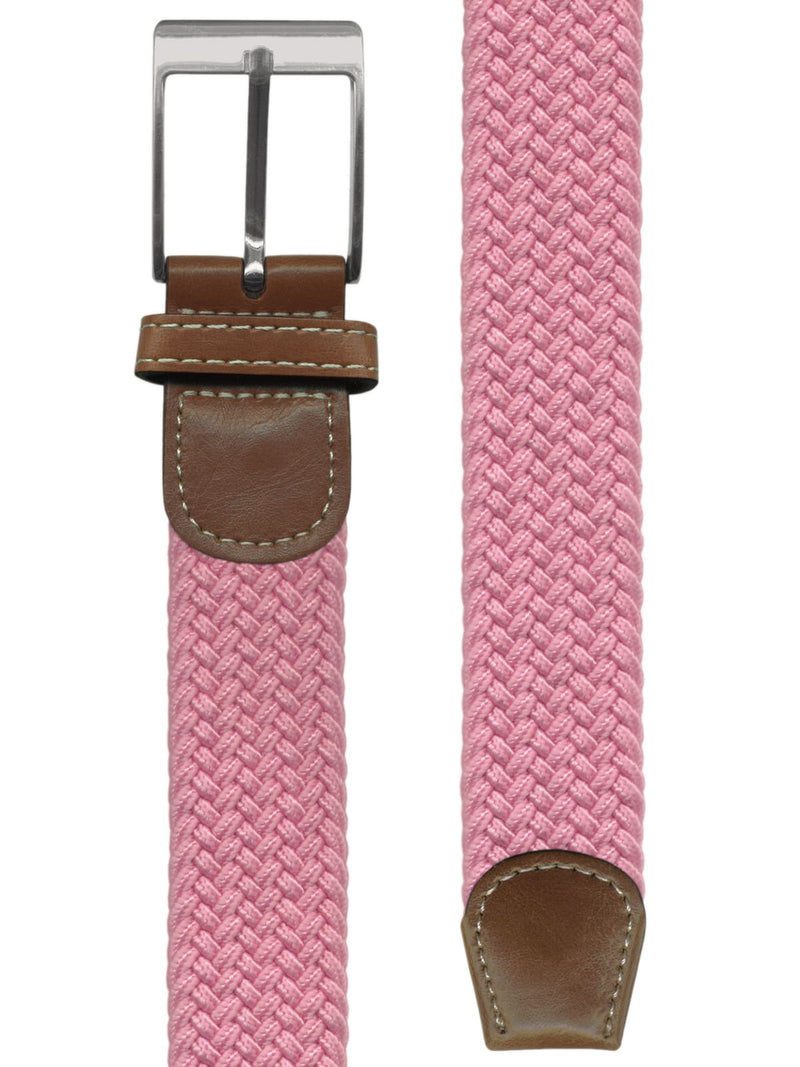 cinturon unisex trenzado espiga rosa