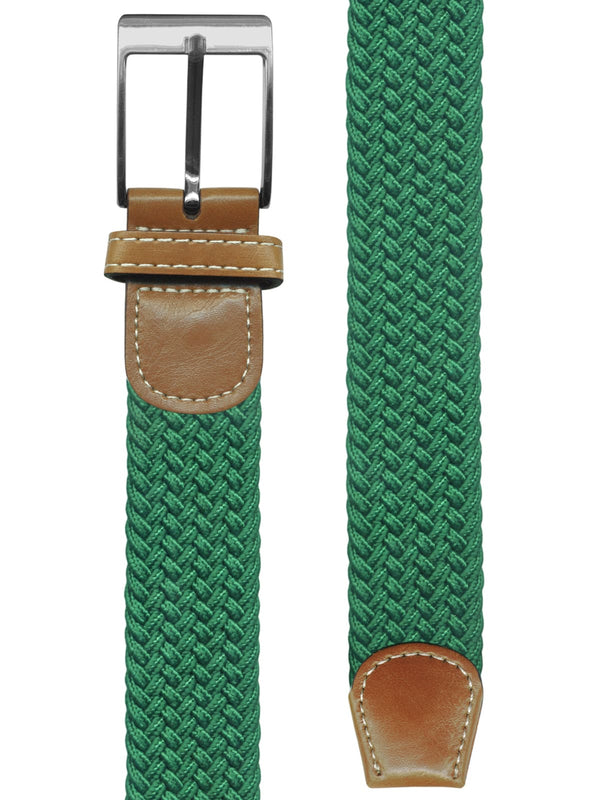 cinturon unisex trenzado espiga verde