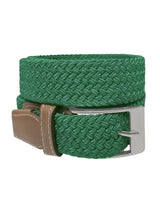 cinturon unisex trenzado espiga verde