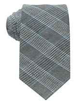 corbata estrecha principe gales gris y azul