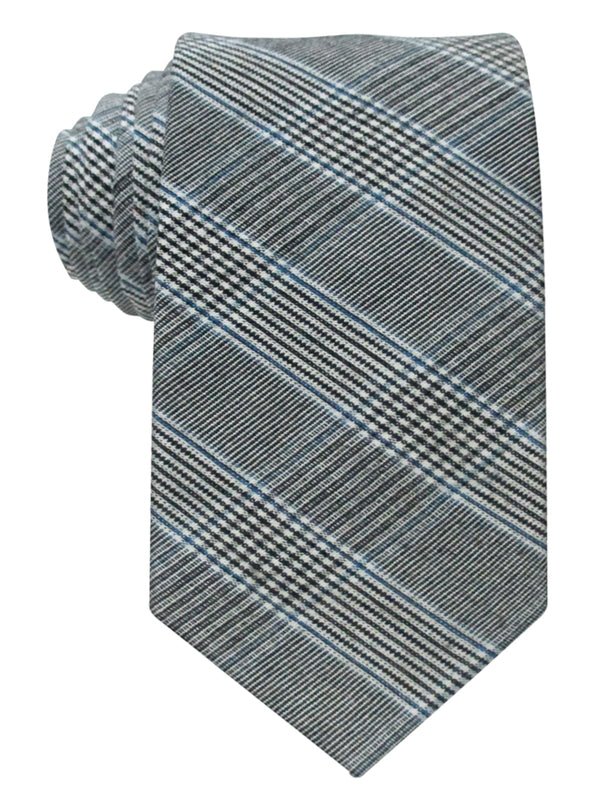 corbata estrecha principe gales gris y azul