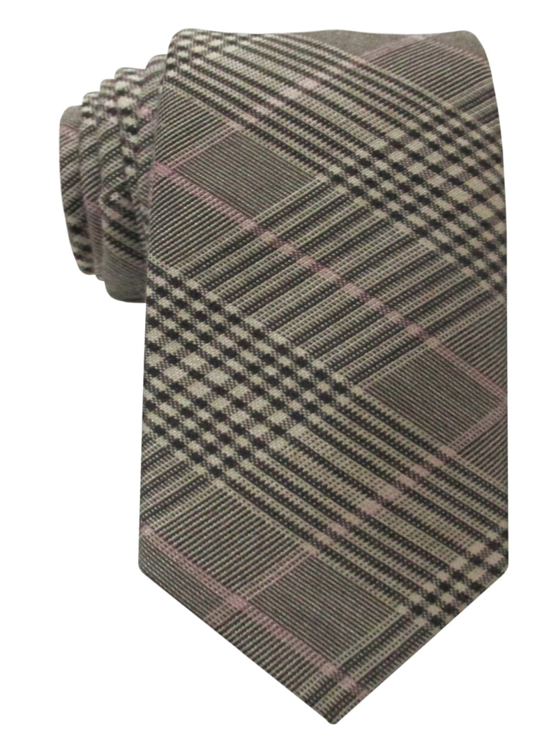 corbata estrecha principe gales marron