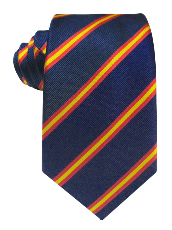 corbata seda azul marino bandera españa