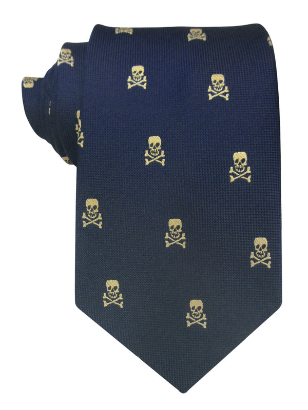 CORBATA SEDA MARINO CALAVERAS CAMEL