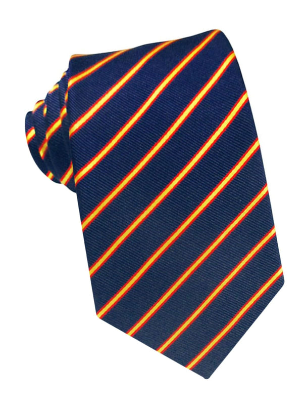 corbata seda azul marino franjas españa