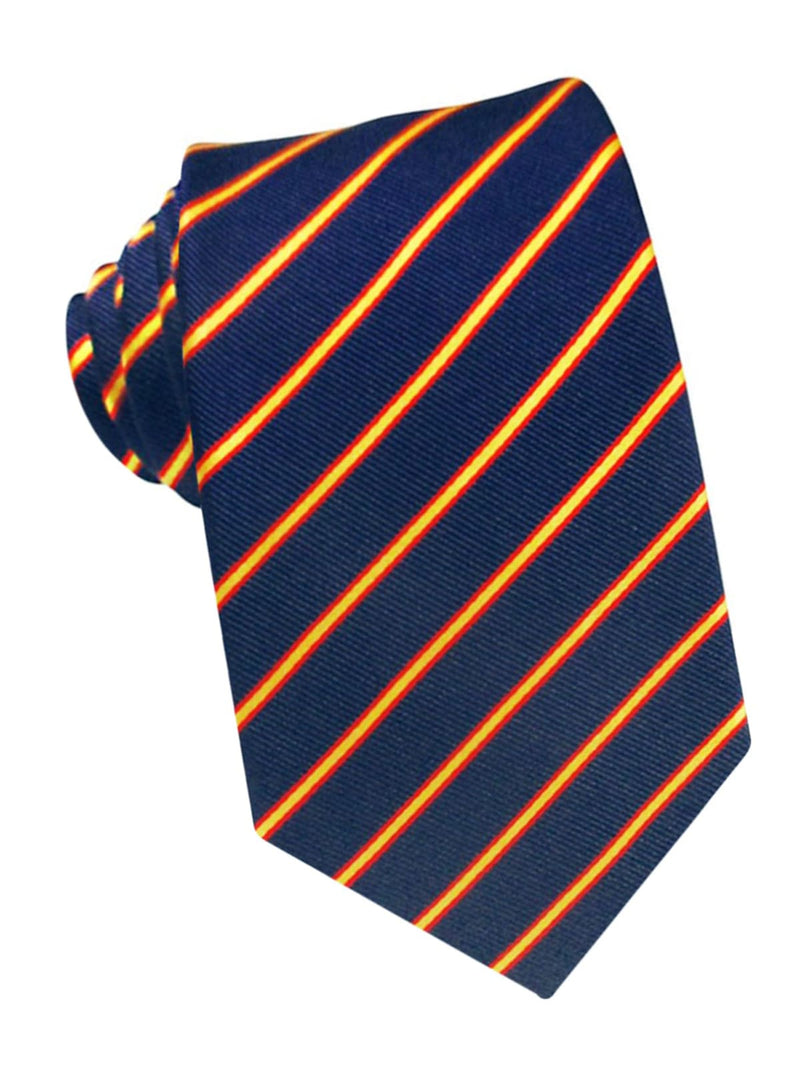 corbata seda azul marino franjas españa