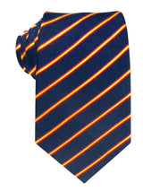 corbata seda azul marino franjas españa