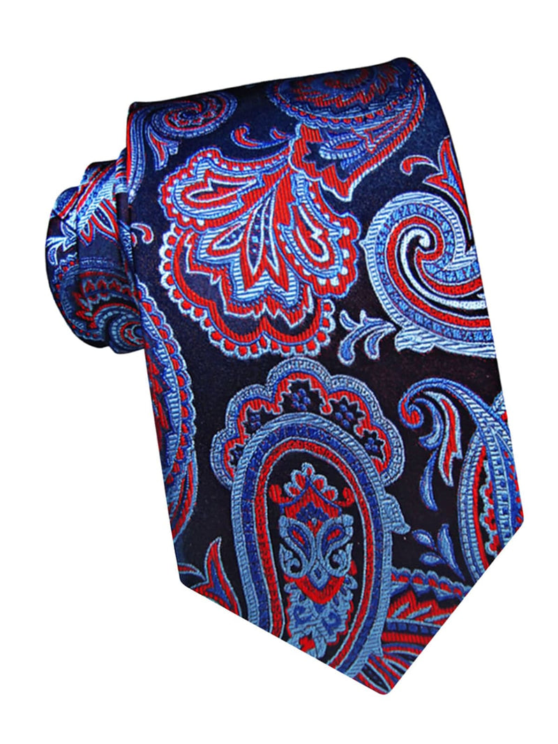 corbata seda azul marino cachemir