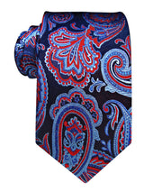 corbata seda azul marino cachemir