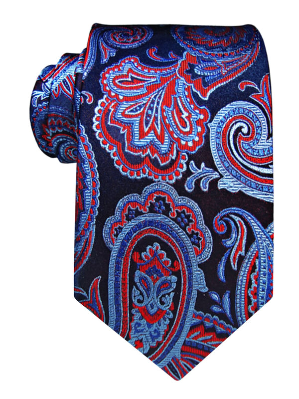 corbata seda azul marino cachemir