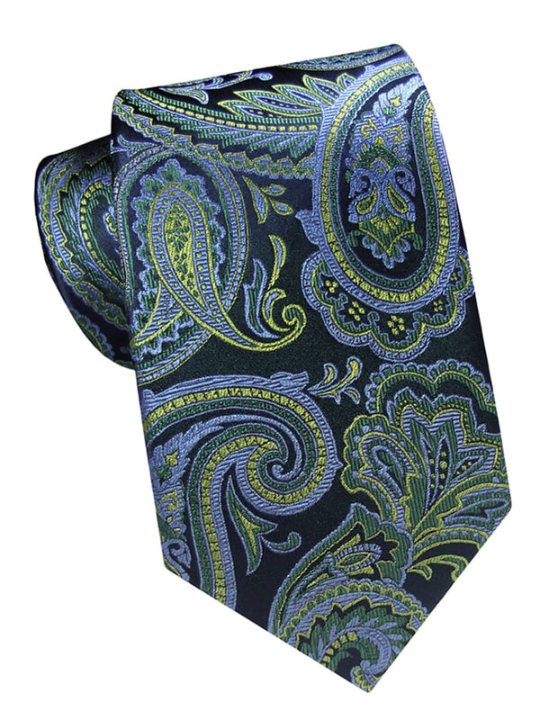 corbata seda azul marino cachemir