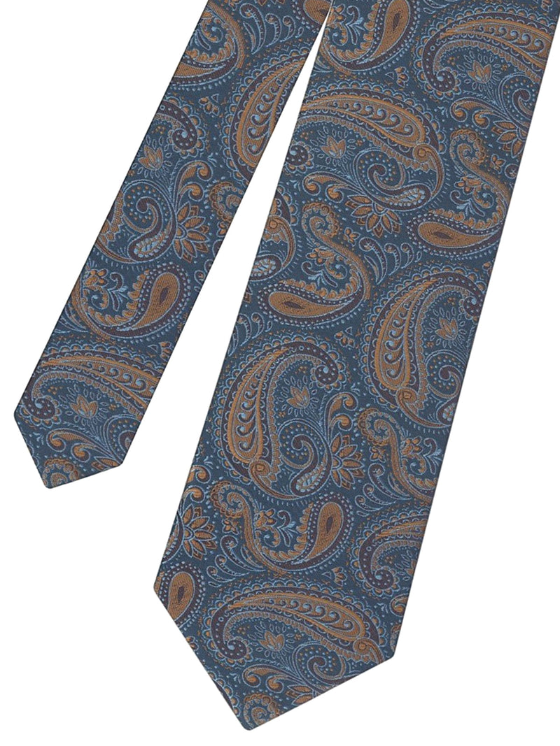 corbata azul petroleo cachemir