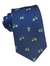 corbata seda azul royal vespas