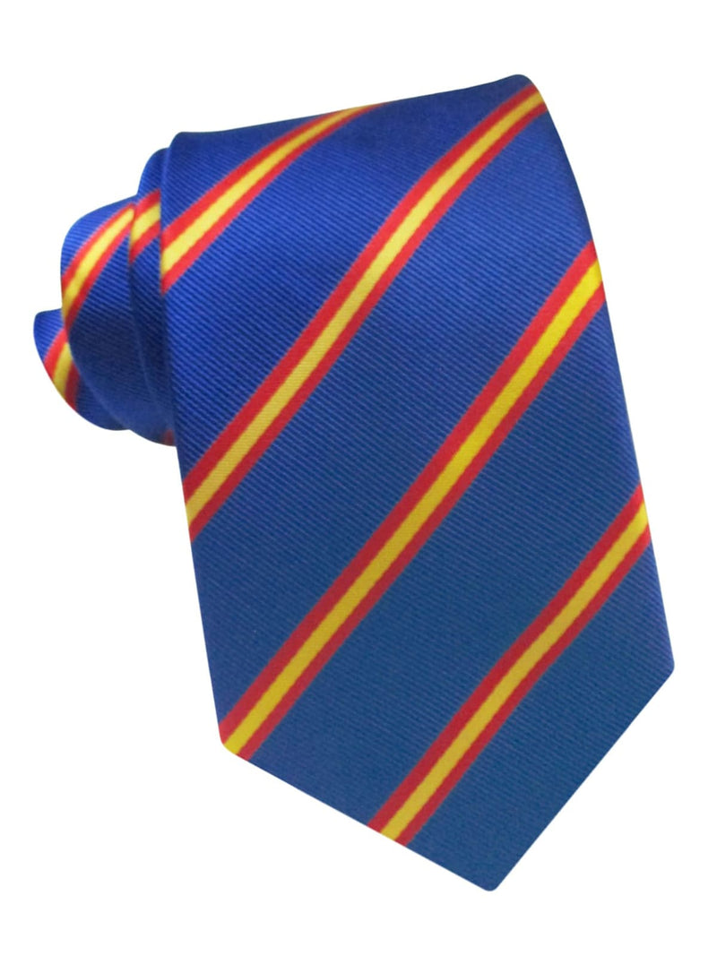 corbata seda azul tinta bandera españa