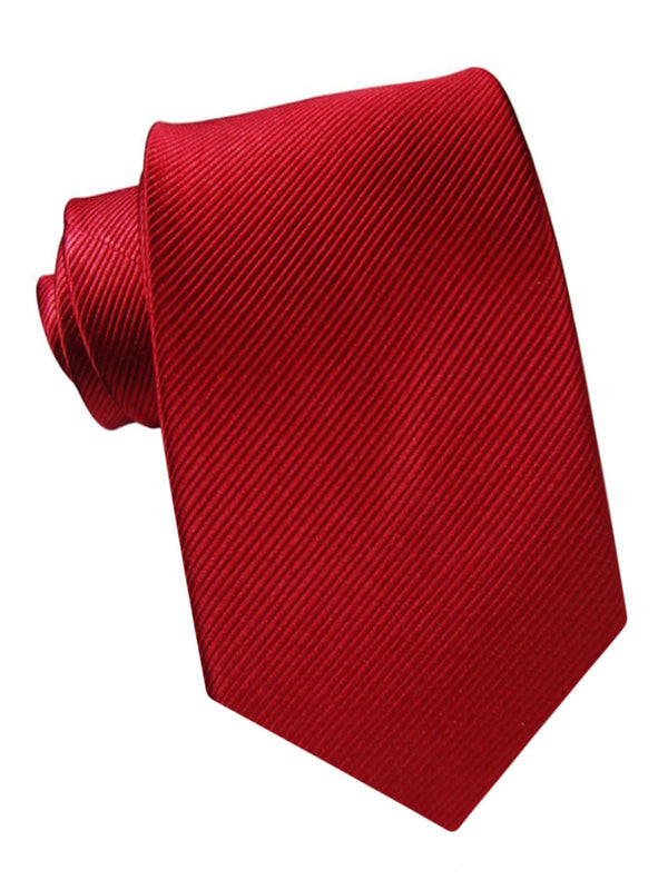 corbata seda color rojo oscuro