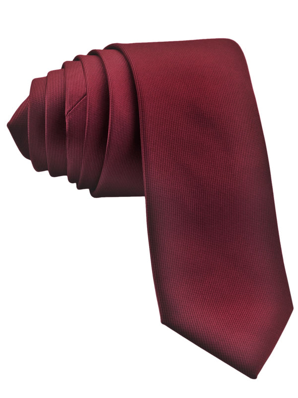 corbata pala estrecha rojo burdeos