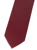 corbata pala estrecha rojo burdeos