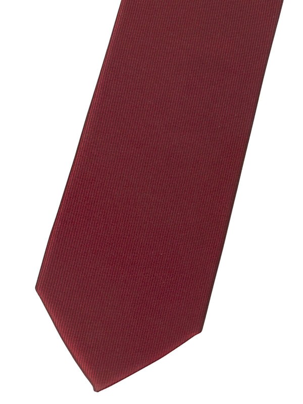 corbata pala estrecha rojo burdeos