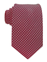 corbata seda granate puntos blancos