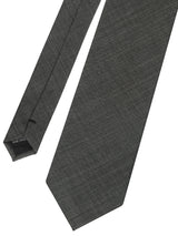 corbata lana gris diseño microestampado