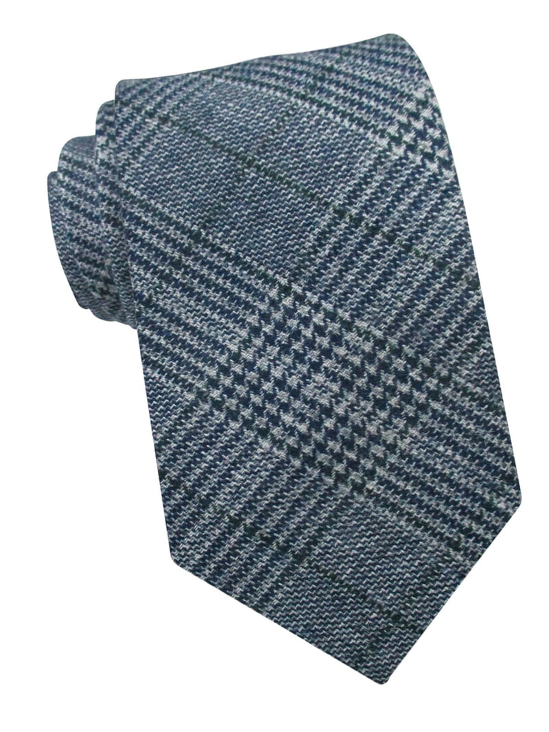 corbata lana principe gales azul