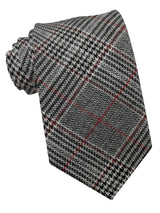 corbata lana principe gales gris