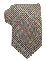 corbata lana principe gales marron