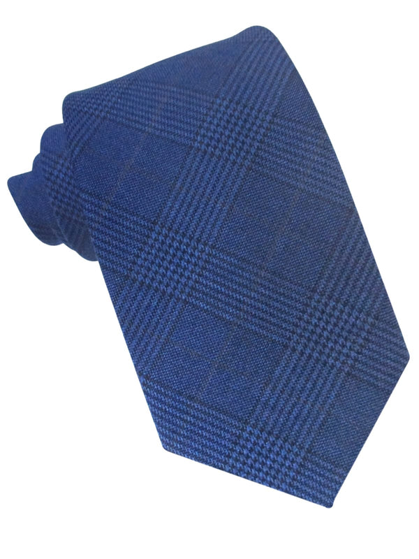 CORBATA LANA PRINCIPE DE GALES AZUL