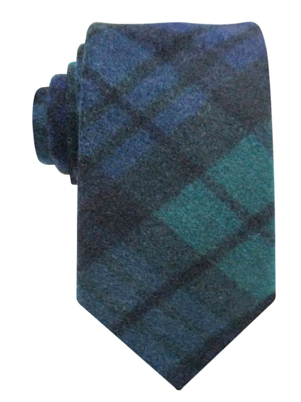 CORBATA LANA TARTAN AZUL Y VERDE