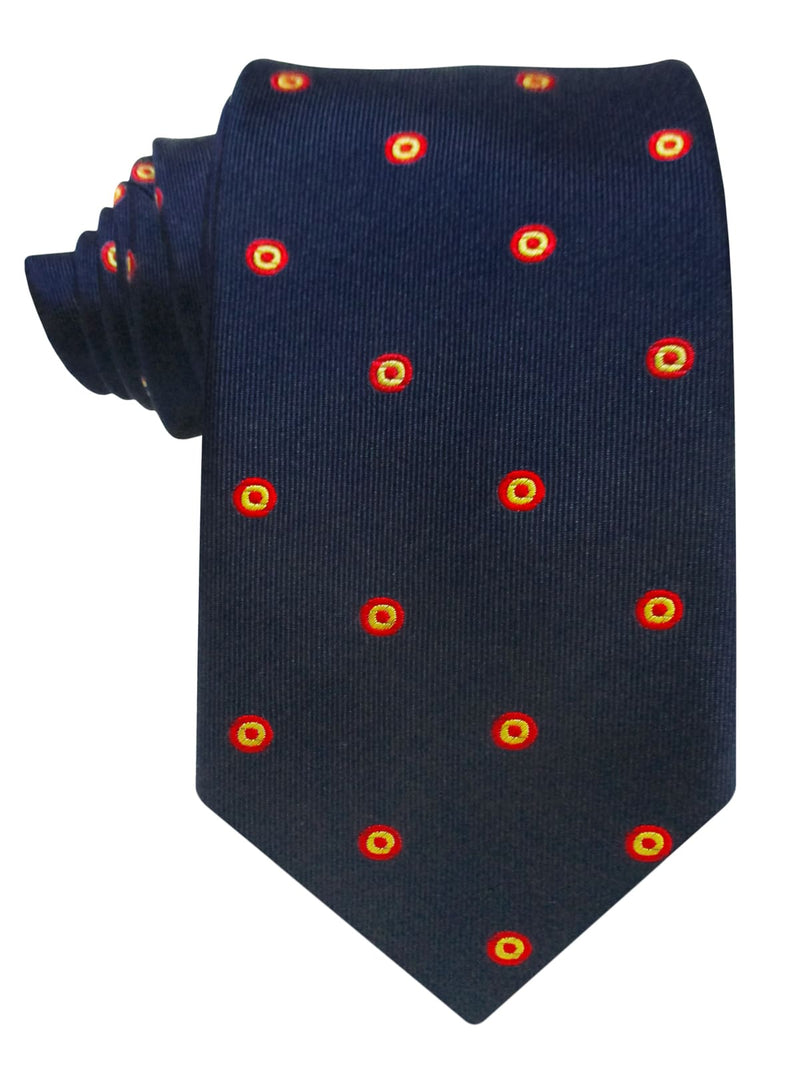 corbata seda azul marino escarapela españa