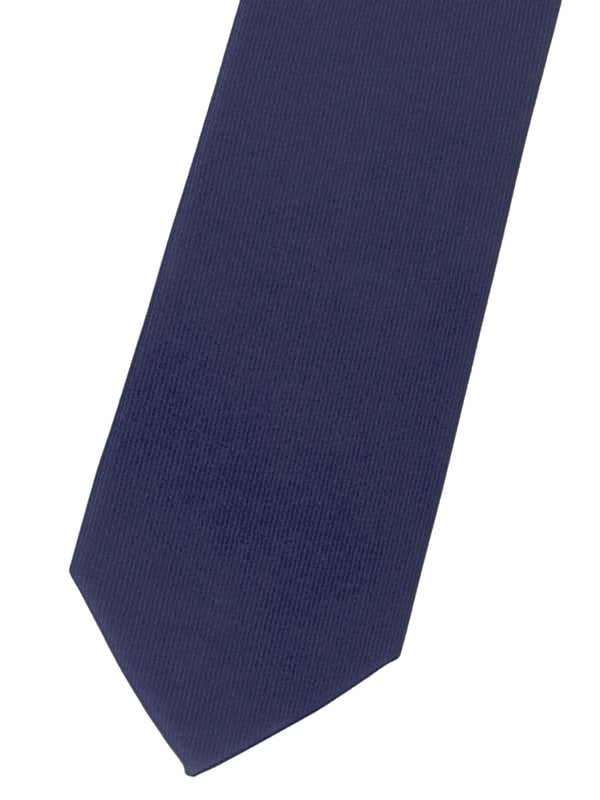 corbata pala estrecha azul marino