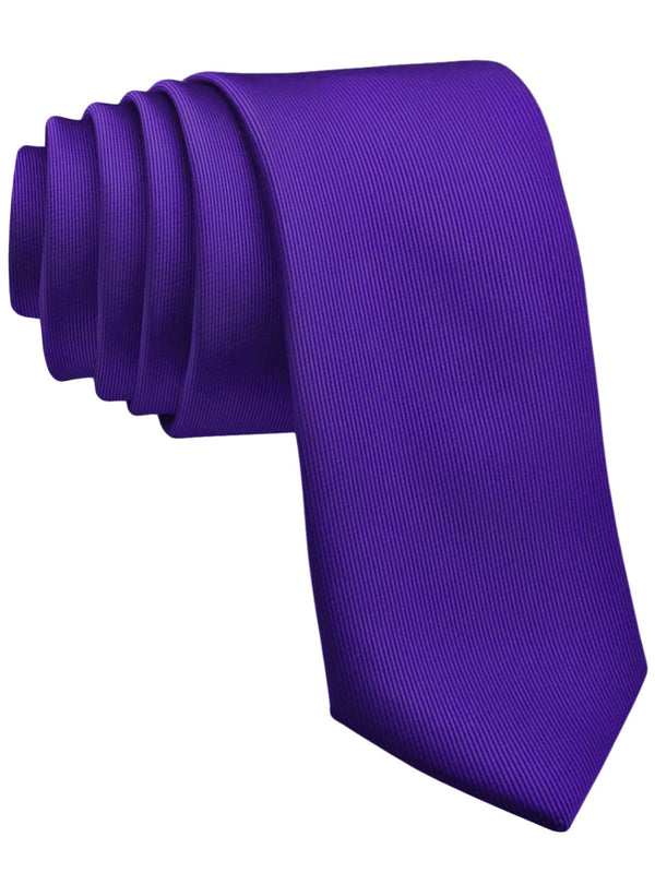 corbata pala estrecha azul purpura