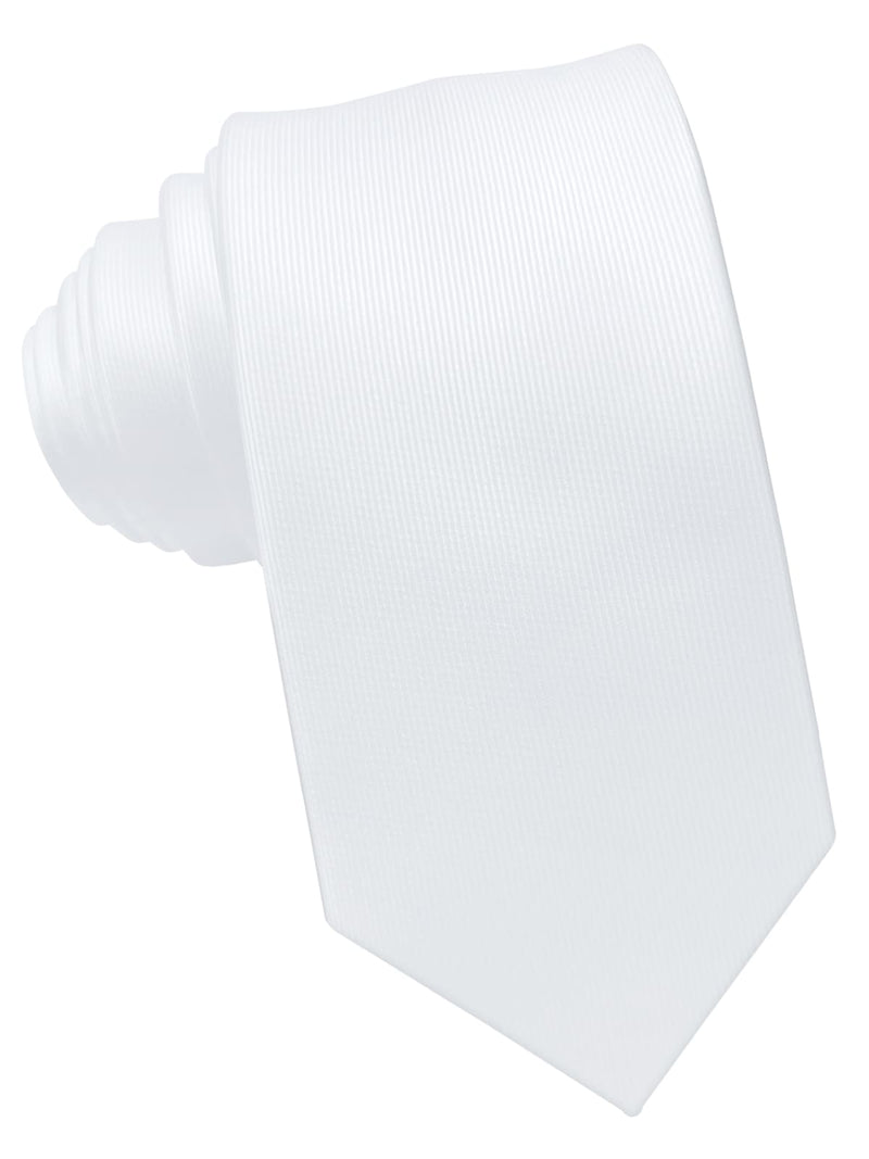 corbata pala estrecha blanca