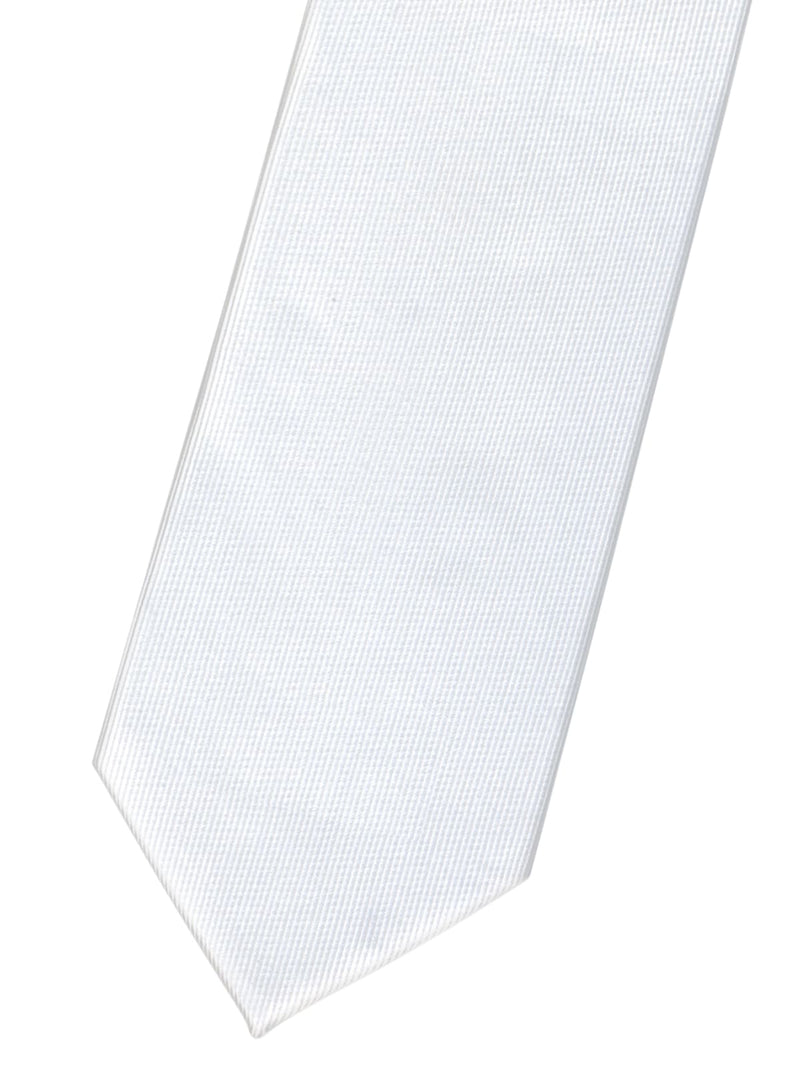 corbata pala estrecha blanca