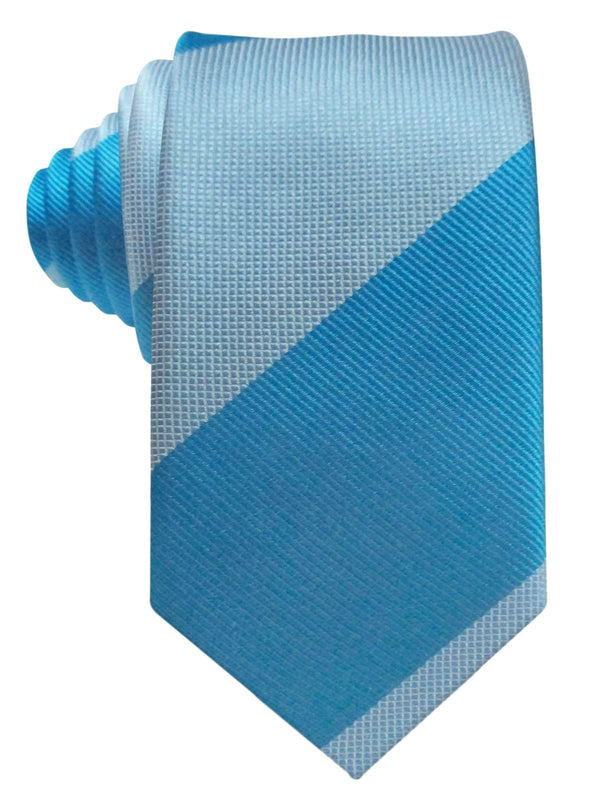corbata estrecha seda rayas anchas azules