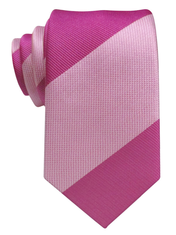 corbata estrecha seda rayas anchas rosa