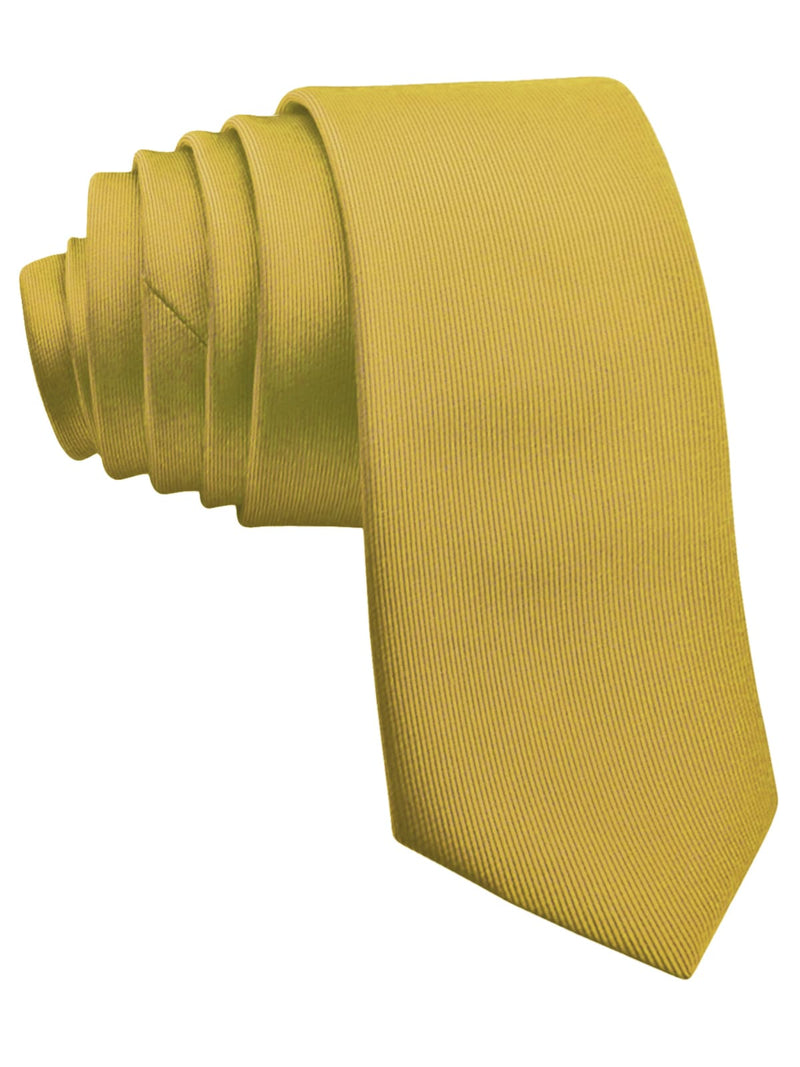 corbata pala estrecha dorada