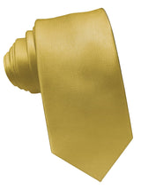 corbata pala estrecha dorada