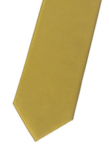 corbata pala estrecha dorada
