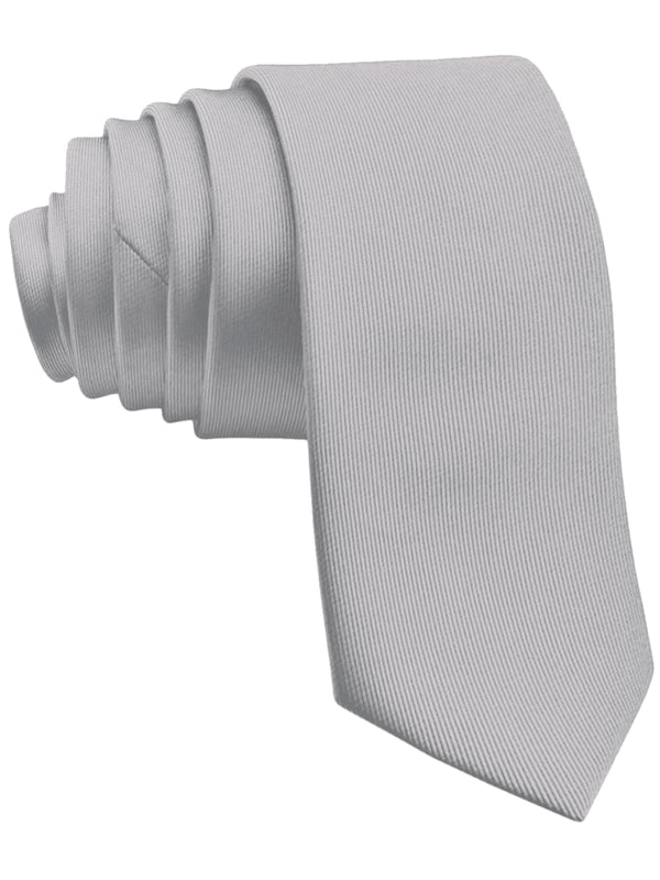 corbata pala estrecha gris perla